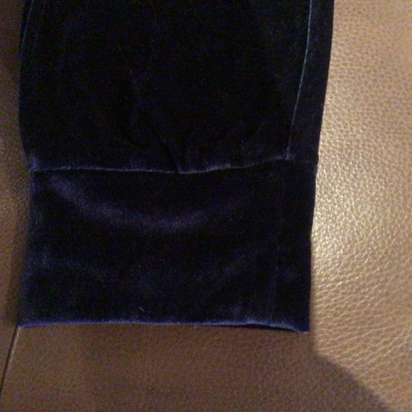 Navy velour track pants, NWT, XS - Picture 3 of 4